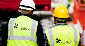 Two workers from Carillion in high vis jackets